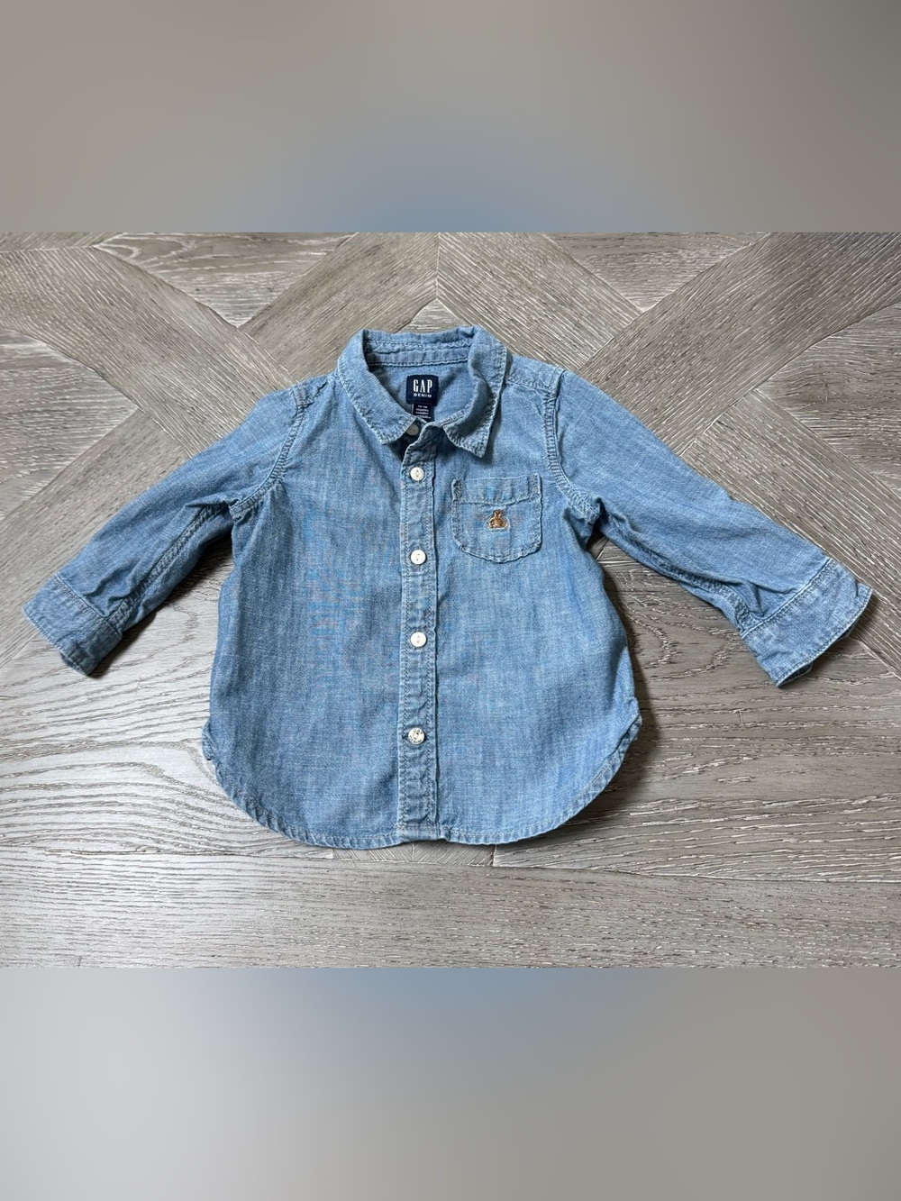 GAP Toddler Chambray Button-Front Shirt